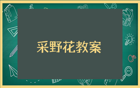 采野花教案中班 幼儿园中班采野花教案及反思