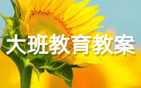 大班优秀教案五大领域 大班五大领域公开教案