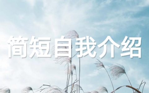 关于个人简短的自我介绍（通用20篇）