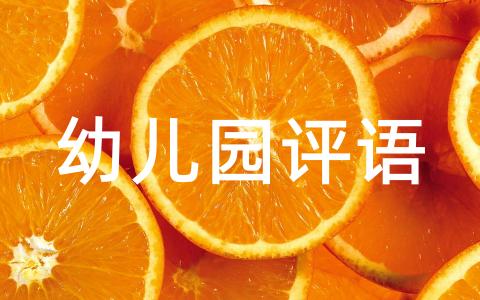 幼儿园孩子通用评语(精选122句)