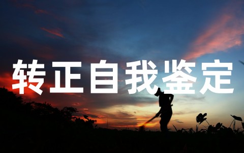 转正自我鉴定范文(通用20篇)