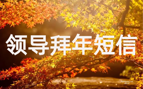 新春给领导拜年短信模板(参考120条)