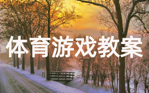 中小学生体育游戏教案大全