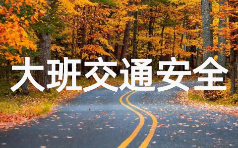 幼儿大班交通安全教案（通用19篇）