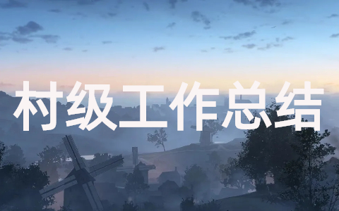 村级工作总结及工作计划完整版20篇