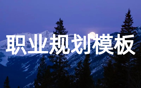 大学生职业规划书模板 个人生涯职业规划书模板