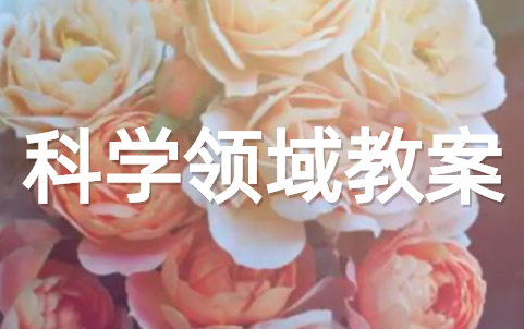 幼儿园中班科学领域教案(精选16篇)