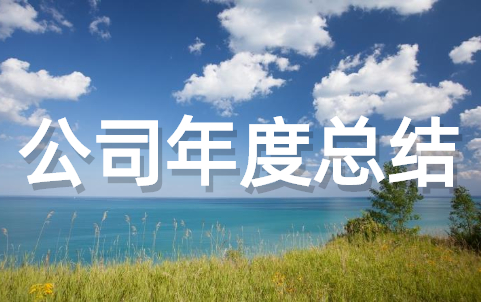 公司年度总结范文大全 公司部门工作年度总结