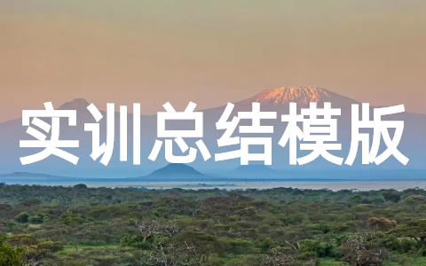 大学生实训总结万能版(通用19篇)