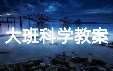 动物保护色大班科学教案大全