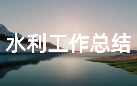 有关于水利工作的年终总结大全
