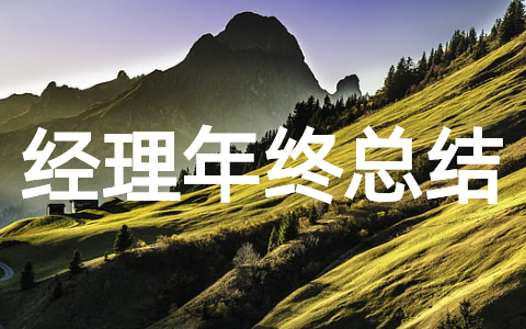 关于经理年终工作总结范文