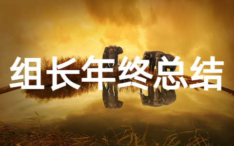 组长个人工作年终总结 生产班组长年终总结报告