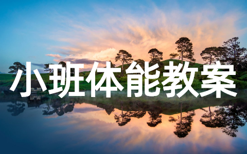 幼儿园小班体能教案(精选16篇)