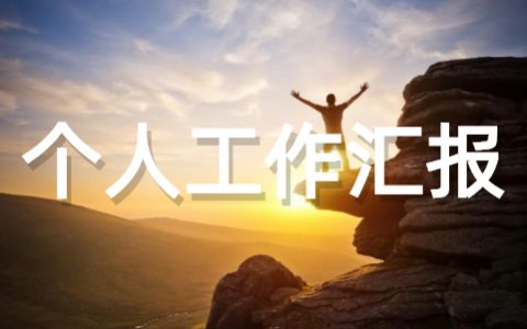 个人工作汇报范文大全（通用16篇）