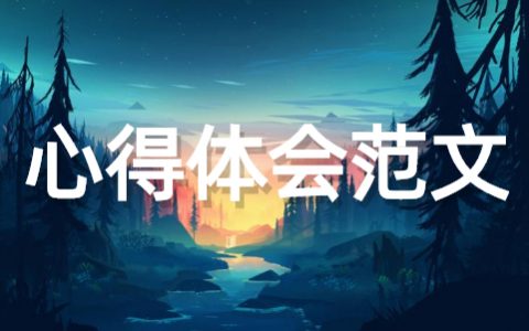 心得体会范文大全（通用21篇）