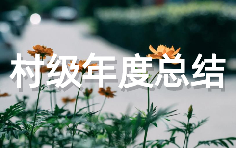 村级年度工作总结范文 农村年终工作总结大全