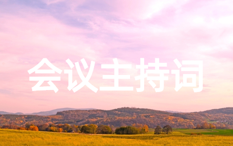 年终总结会议主持词 年终总结主持稿