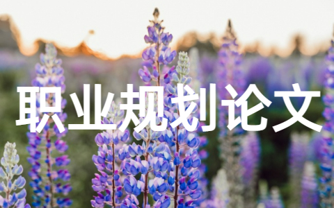 职业生涯规划论文 职业生涯规划书完整版