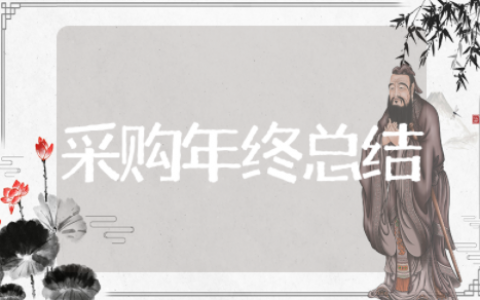 采购年终总结及明年计划 采购年终总结报告个人工作