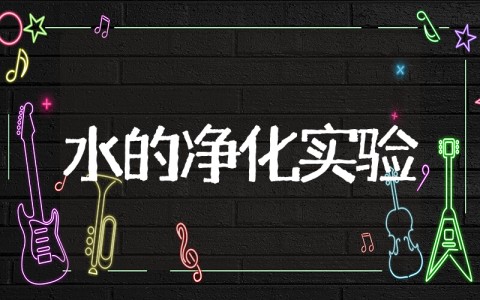 大一水的净化实验报告 《水的净化》课例研究报告