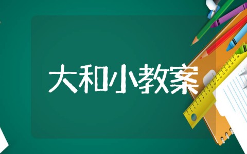 《大和小》教案 数学活动教案《大和小》