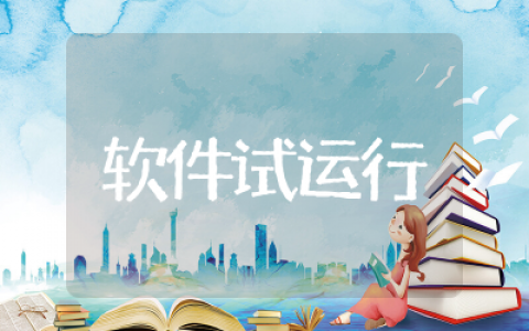 软件试运行方案范文  软件项目试运行方案