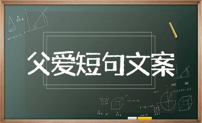父爱8字短句文案 表达父爱最优美短句