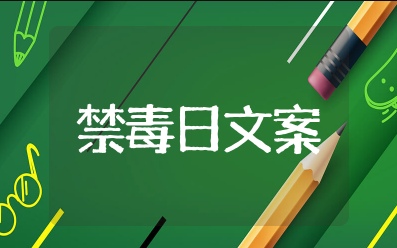 国际禁毒日内容文字 禁毒宣传简短文案