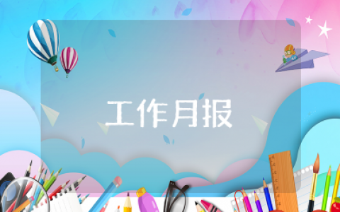 工作月报 月报总结范文通用