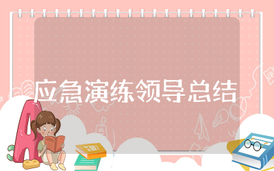 应急演练领导总结简洁讲话范文精选  应急演练领导总结讲话发言简短