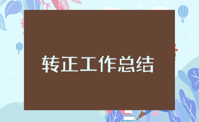 转正工作总结精选范文 试用期转正工作总结模板