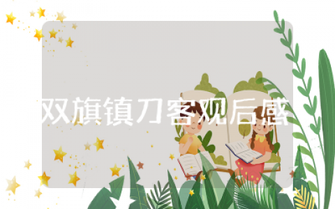 双旗镇刀客观后感大全  双旗镇刀客观后感想