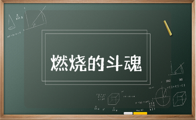 《燃烧的斗魂》读后感合集 《燃烧的斗魂》心得体会模板