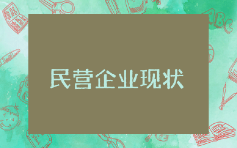 目前民营企业现状分析 民营企业现状存在问题及对策
