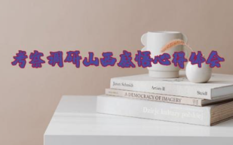 考察调研山西感悟心得体会 山西考察重要讲话精神学习心得体会