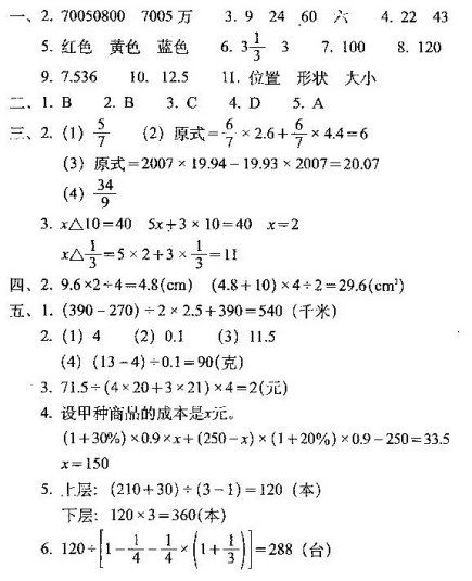 小学六年级数学易错题汇总及重点知识归纳资料整理