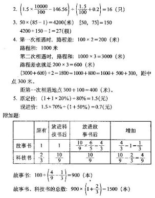 小学六年级数学易错题汇总及重点知识归纳资料整理