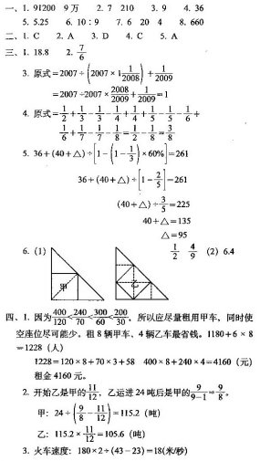 小学六年级数学易错题汇总及重点知识归纳资料整理