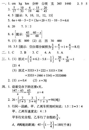 小学六年级数学易错题汇总及重点知识归纳资料整理