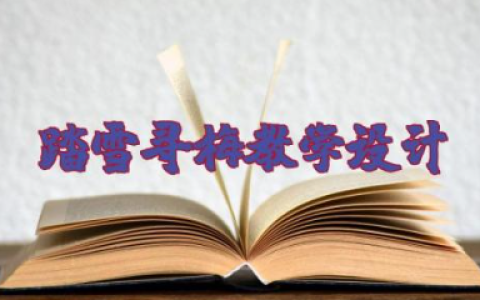 踏雪寻梅教学设计 小学音乐《踏雪寻梅》教案