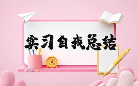 实习自我总结精选范文 个人实习报告通用模板