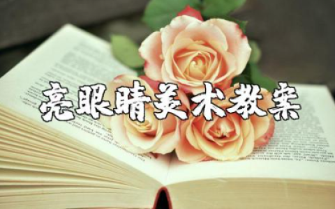 亮眼睛美术教案及反思 美术亮眼睛教学设计案例