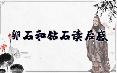 钻石和鹅卵石读后感 伊索寓言《钻石和鹅卵石》及读后感