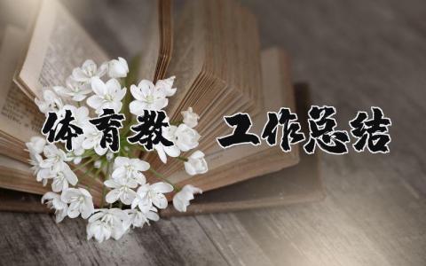 体育教师工作总结个人工作总结 体育教师工作总结范文模板大全