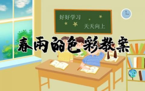 春雨的色彩教案通用  幼儿园春雨的色彩教案附反思