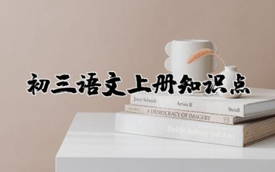 初三语文上册重点必考知识点梳理总结归纳完整版