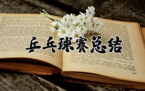 乒乓球赛总结与反思范文大全简短