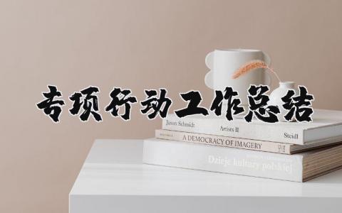 专项行动工作总结合集 专项行动工作进展汇报