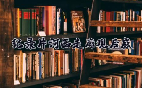 纪录片河西走廊观后感600字 关于河西走廊纪录片的感想